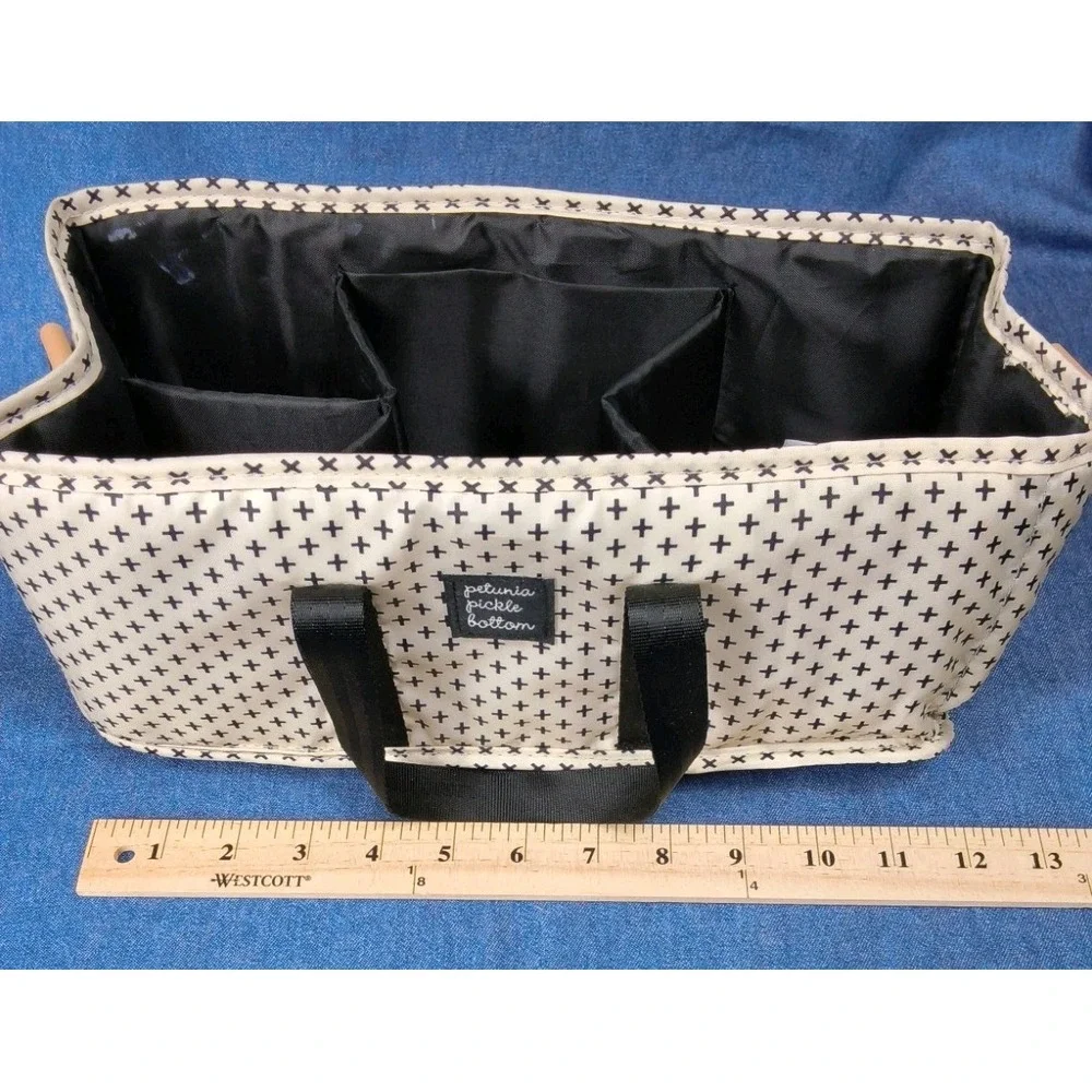 Petunia Pickle Bottom Inter-Mix Grid Caddy Pattern Positive